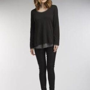 Reversible Jersey Pullover Black/Grey